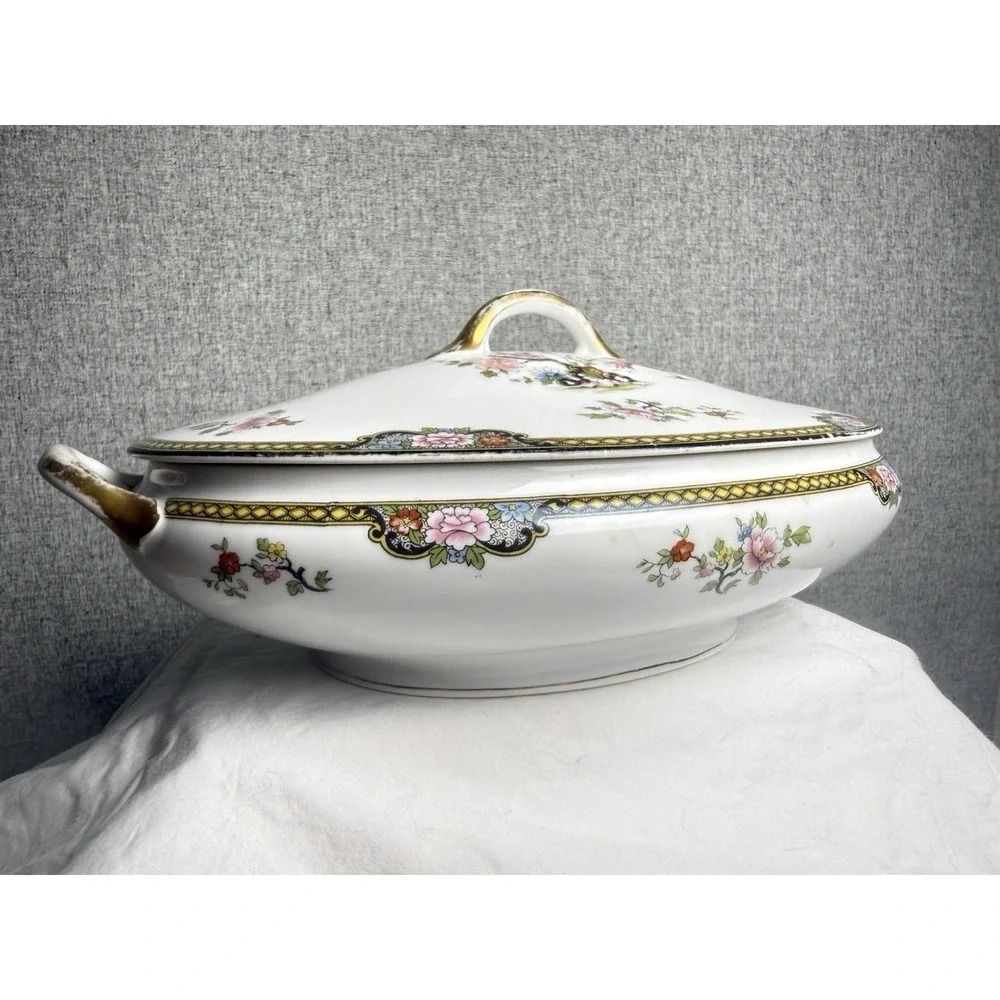 Antique 20s/30s Noritake Floral Pheasant 11